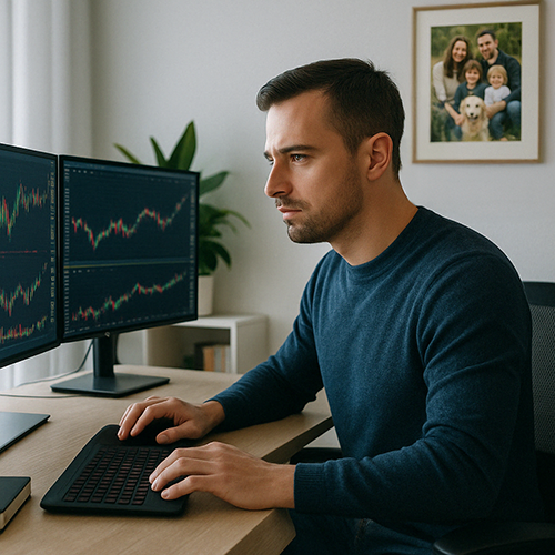 Ein fortgeschrittener Trader nutzt XScalpGenesis mit mehreren Positionen gleichzeitig